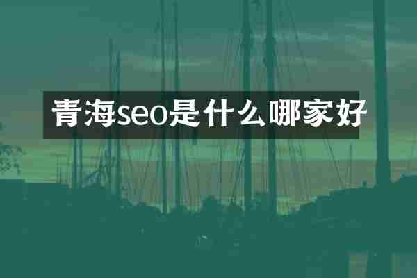 青海seo是什么哪家好
