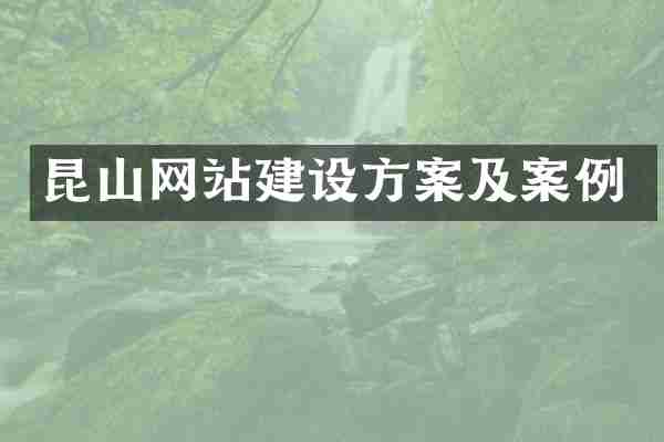 昆山网站建设方案及案例