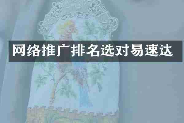 网络推广排名选对易速达