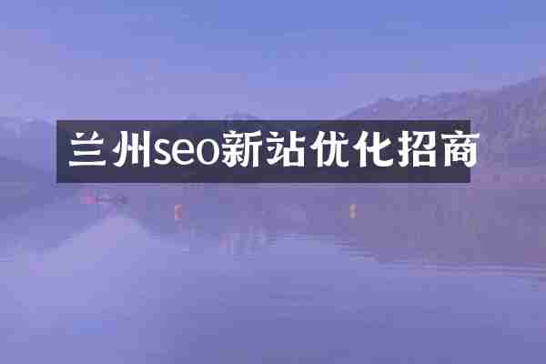 兰州seo新站优化招商