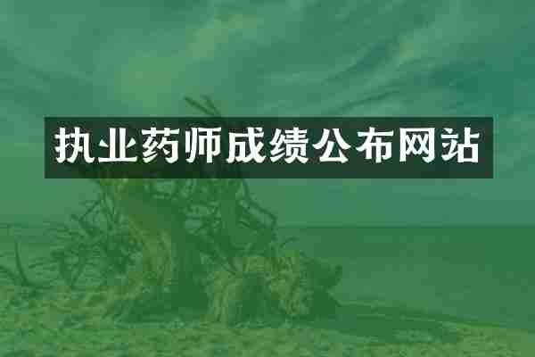 执业药师成绩公布网站