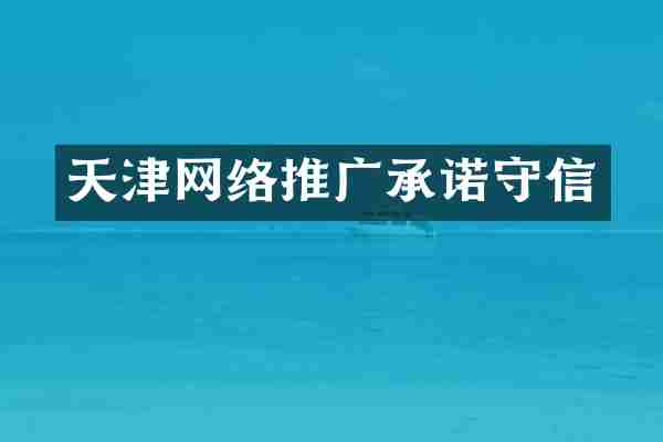 天津网络推广承诺守信
