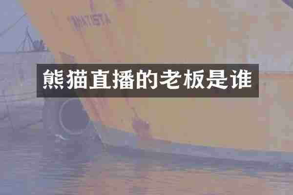 熊猫直播的老板是谁