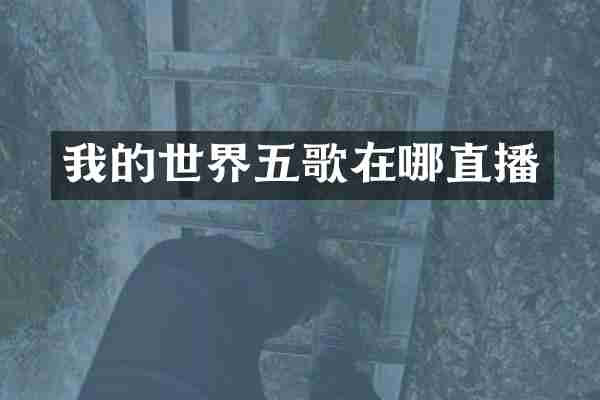 我的世界五歌在哪直播