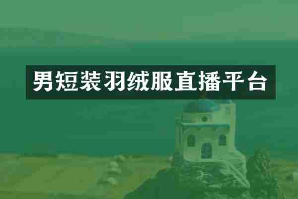 男短装羽绒服直播平台