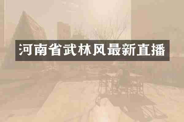 河南省武林风最新直播
