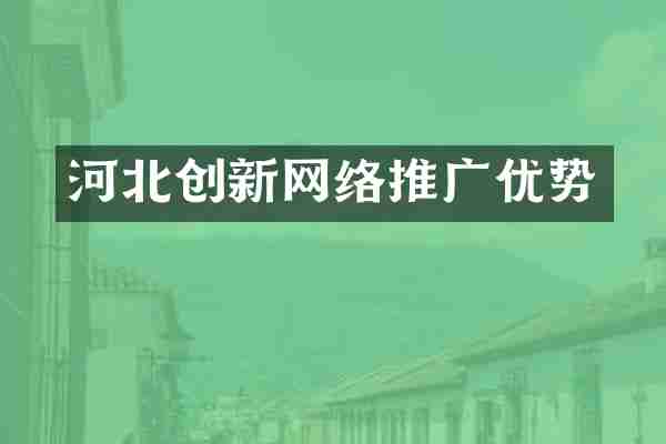 河北创新网络推广优势