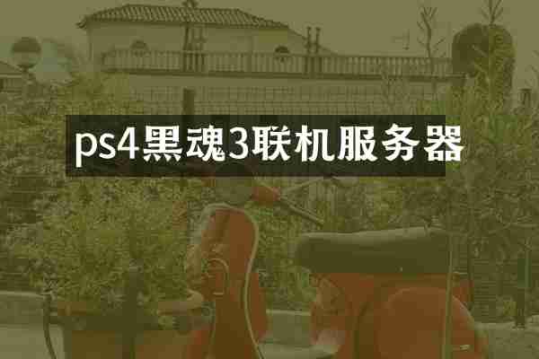 ps4黑魂3联机服务器