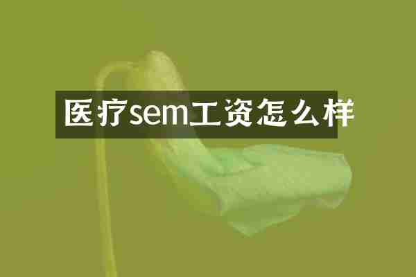 医疗sem工资怎么样