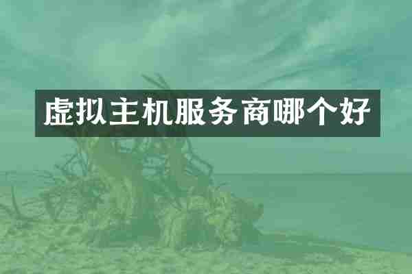 虚拟主机服务商哪个好