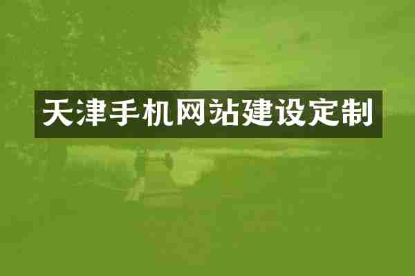 天津手机网站建设定制