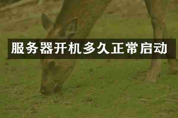 服务器开机多久正常启动