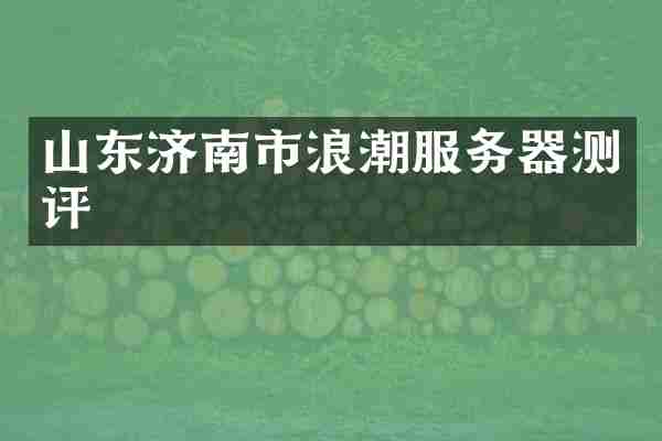 山东济南市浪潮服务器测评
