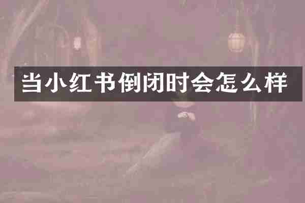 当小红书倒闭时会怎么样