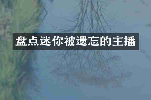 盘点迷你被遗忘的主播