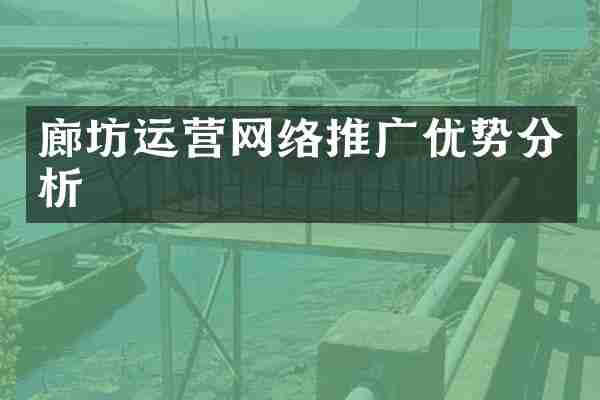 廊坊运营网络推广优势分析
