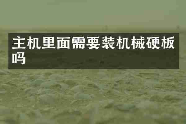 主机里面需要装机械硬板吗