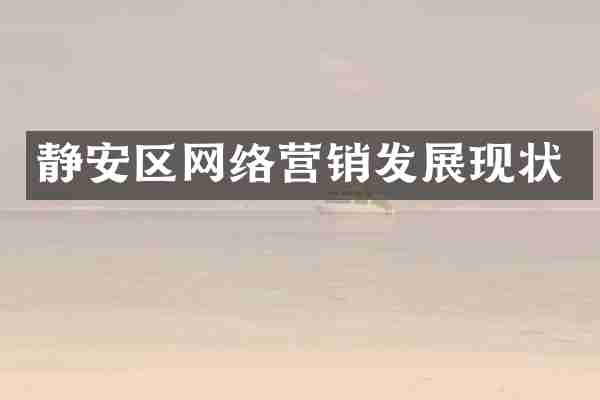 静安区网络营销发展现状