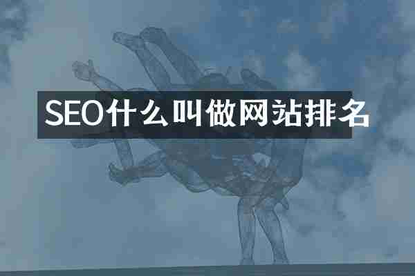 SEO什么叫做网站排名