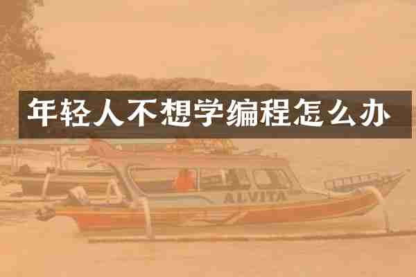 年轻人不想学编程怎么办