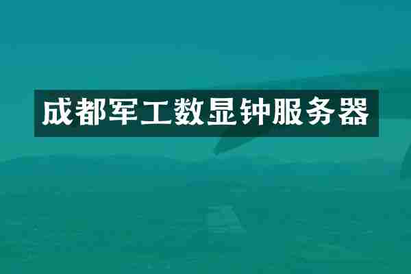 成都军工数显钟服务器