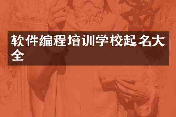 软件编程培训学校起名大全