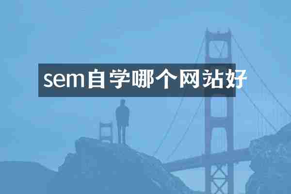 sem自学哪个网站好