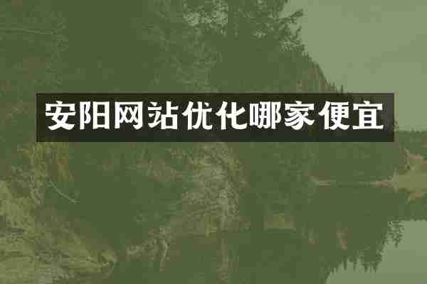 安阳网站优化哪家便宜