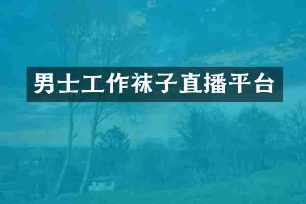 男士工作袜子直播平台