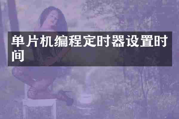 单片机编程定时器设置时间