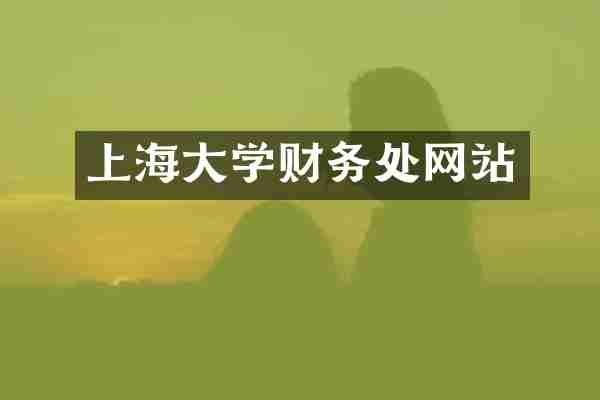 上海大学财务处网站
