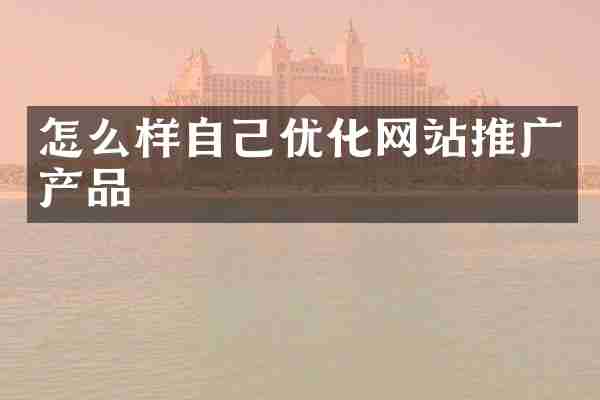 怎么样自己优化网站推广产品