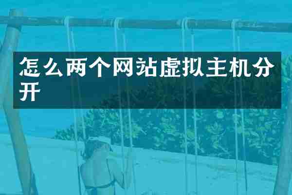 怎么两个网站虚拟主机分开