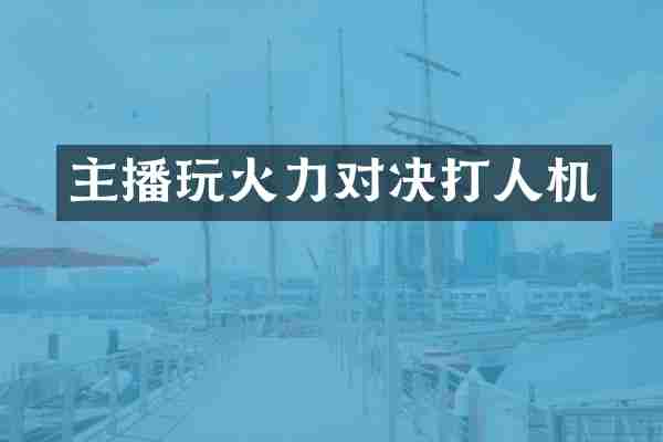 主播玩火力对决打人机