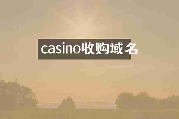 casino收购域名