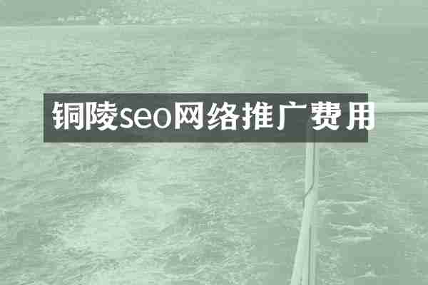 铜陵seo网络推广费用