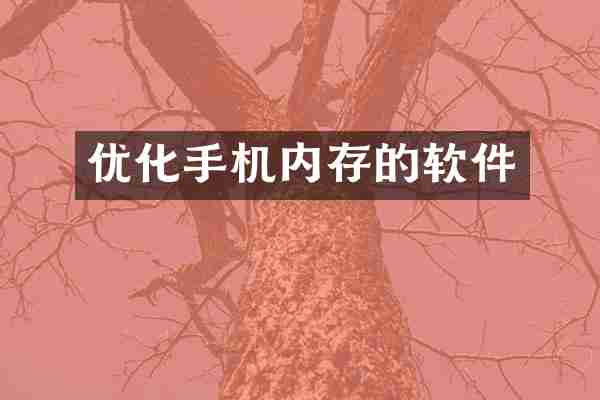 优化手机内存的软件