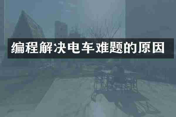 编程解决电车难题的原因