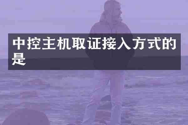 中控主机取证接入方式的是