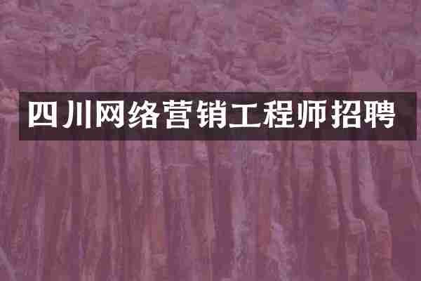 四川网络营销工程师招聘