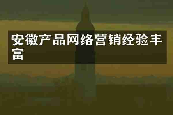安徽产品网络营销经验丰富
