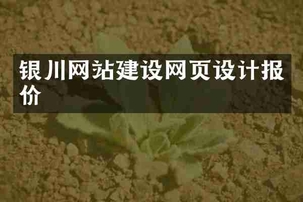 银川网站建设网页设计报价