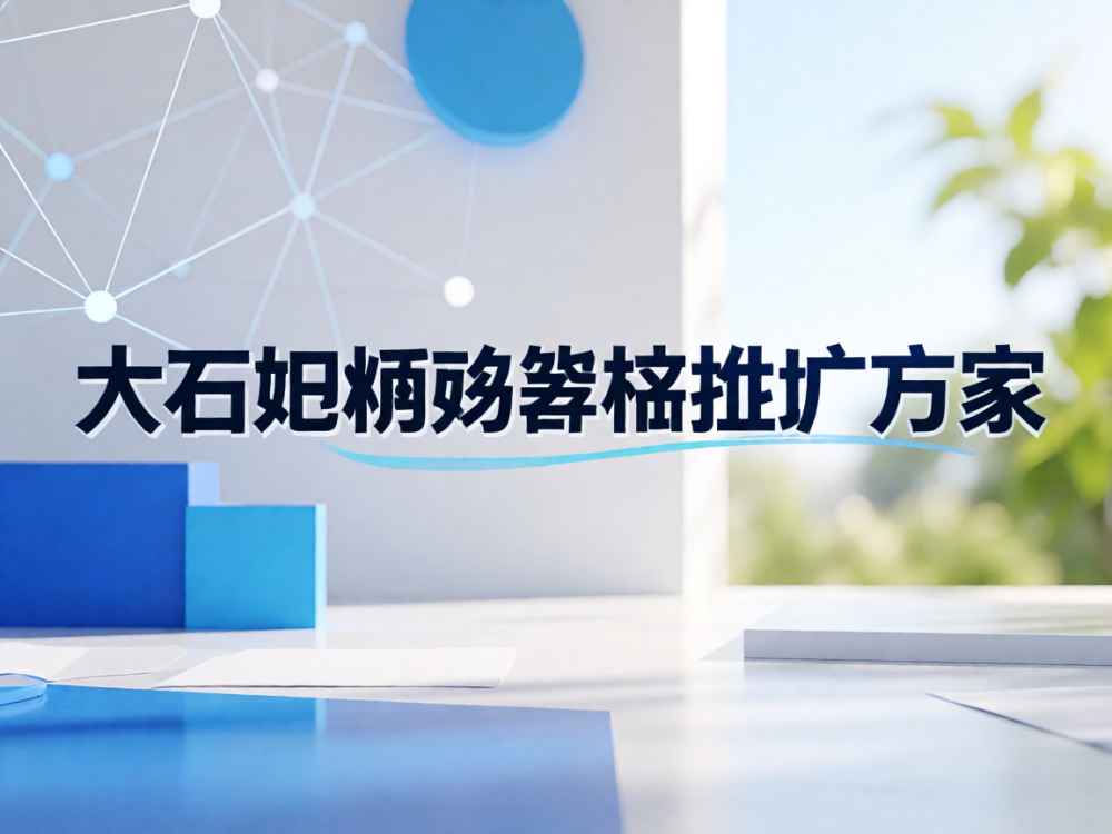 大石坝网络营销推广方案