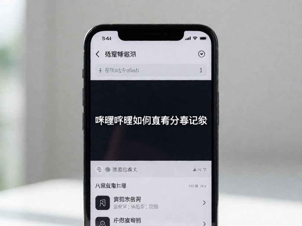 哔哩哔哩如何查看分享记录