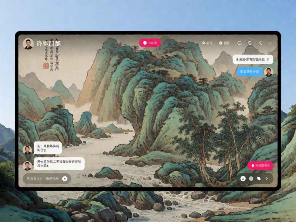 青绿山水绘画直播平台