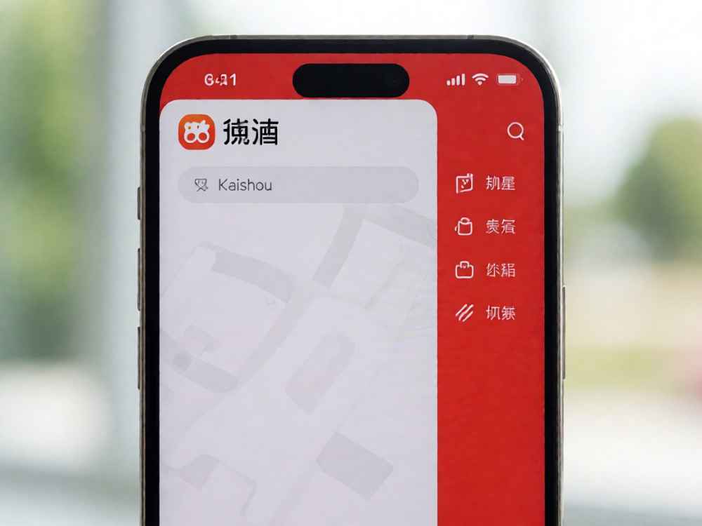 快手极速版右边栏隐藏
