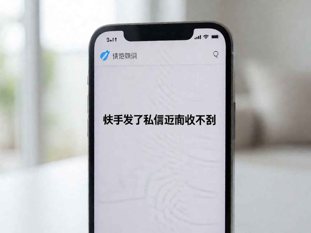 快手发了私信对面收不到