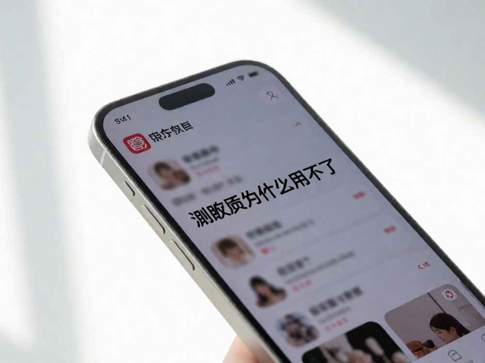 小红书测肤质为什么用不了