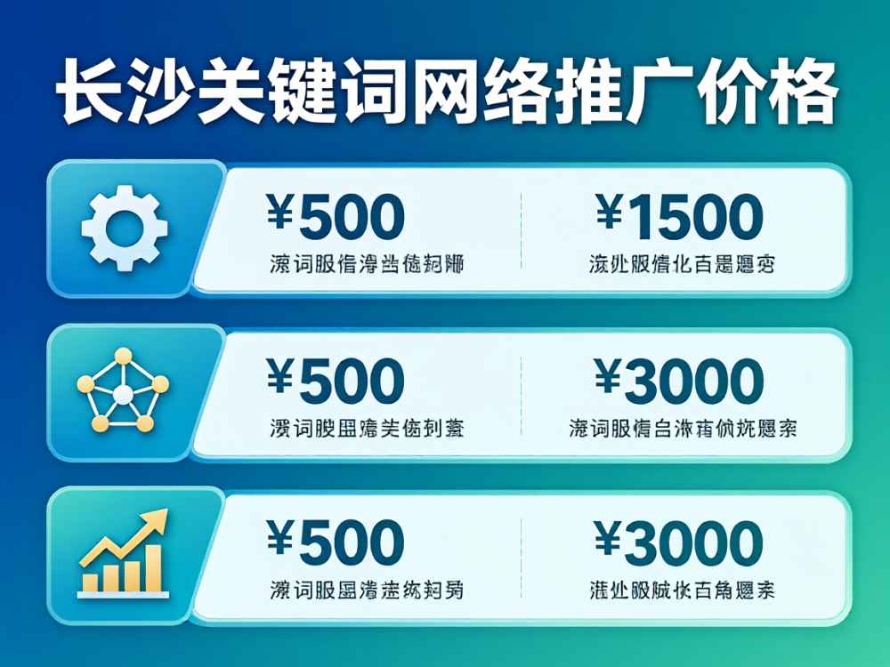 长沙关键词网络推广价格
