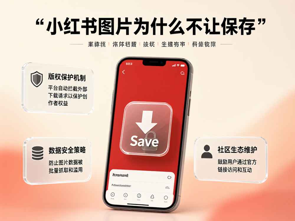 小红书图片为什么不让保存